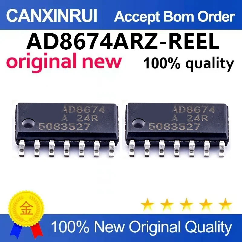 (5pcs-100pcs)Brand new original AD8674ARZ-REEL7 package SOIC-14 bias current operational amplifier chip