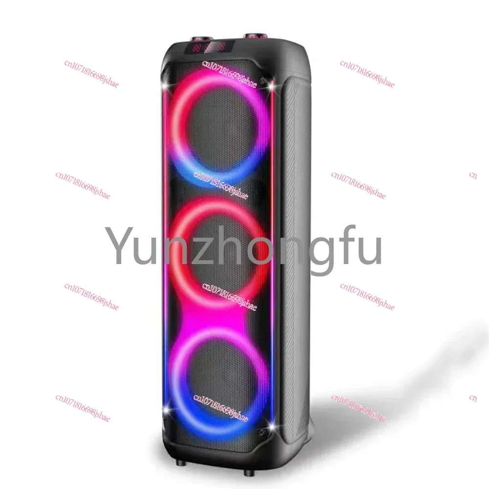 3x8 Inch High Power 8inch Sound Box Big Battery Blue Tooth Wireless Active Stage Trolley Outdoor Speakers