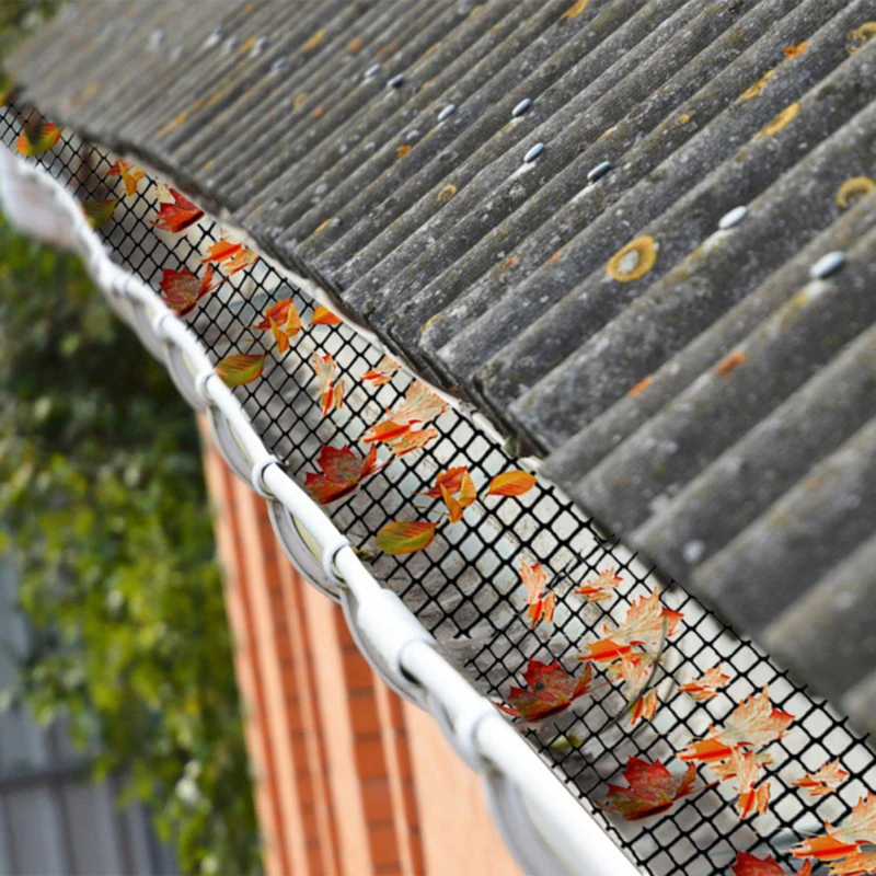 Roof Gutter Guard Filters grid fence Eaves Sink tree leaves Anti Clogging Mesh Cover FOR Outdoor Garden Drains Supplies