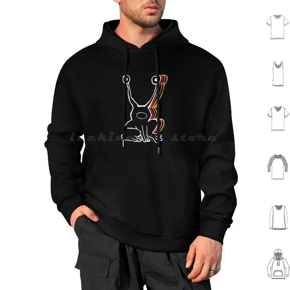 Hola, ¿Cómo estás? Sudadera con capucha de algodón de manga larga Hola Cómo estás Kurt Fliper Música 90s Indie Música 90s Música Rana Linda Rana