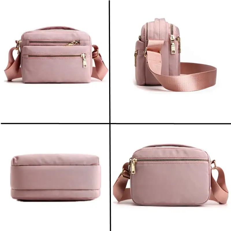 Women Nylon Shoulder Bag Waterproof Multi-pocket Zipper Bag Luxury Handbags Women Crossbody Bags For Designer Bolsa Feminina Sac