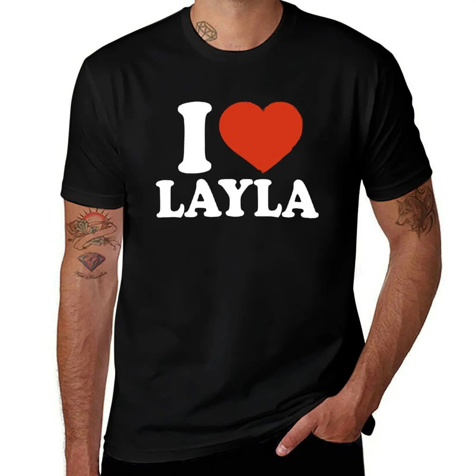 I Love Layla T-Shirt t shirts for man slim fit T-Shirt