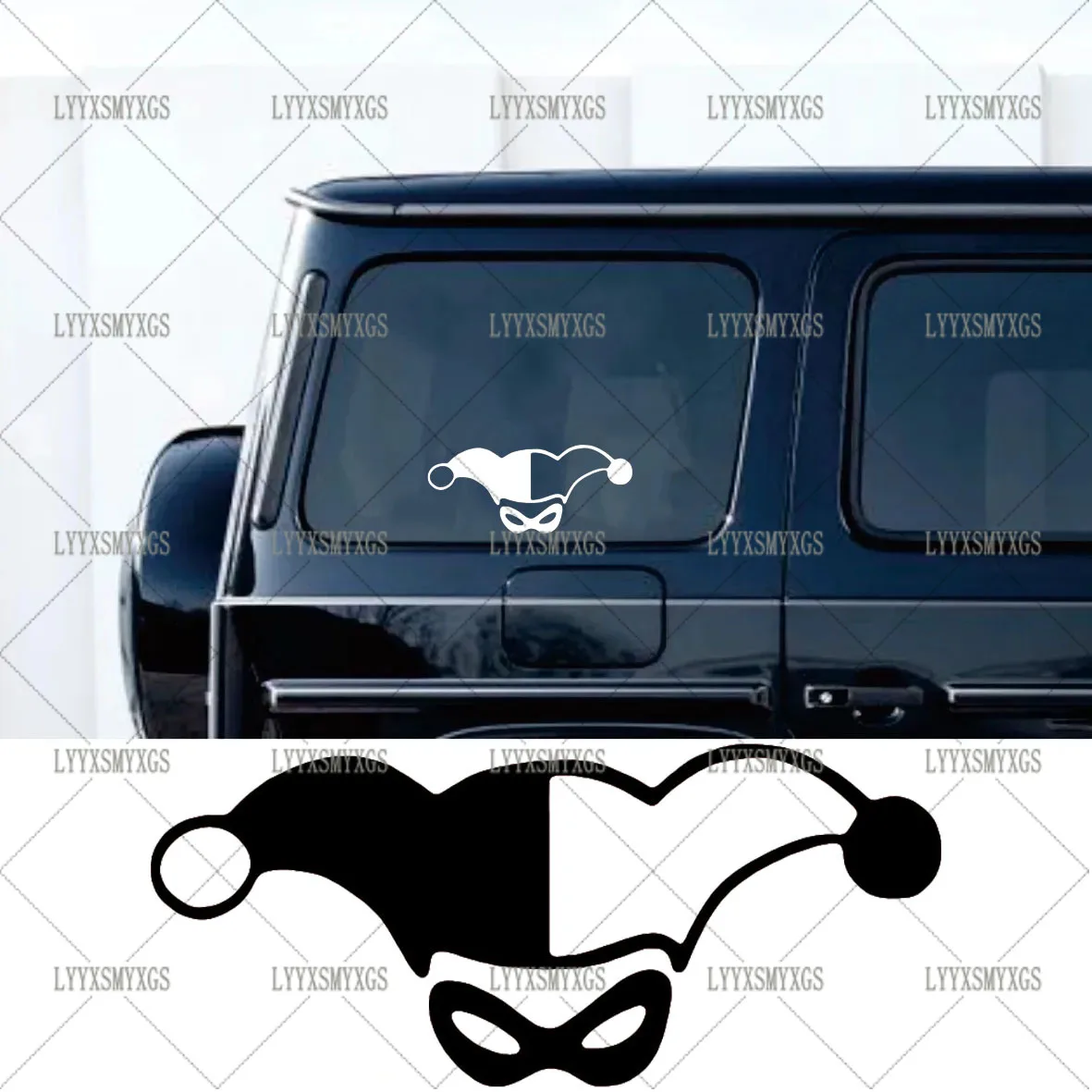 

Self-Adhesive Custom Joker Suicide Squad Car Stickers Waterproof Sunscreen Vinyl Decal PVC wholesale Car Accessories