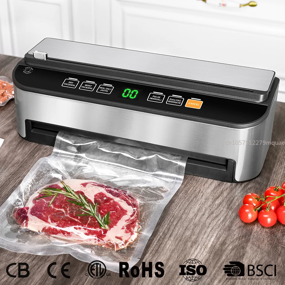 High-end Portable Household Electric Automatic Food Vacuum Sealing Machine Mini Handheld Kitchen Bag Packaging Machine