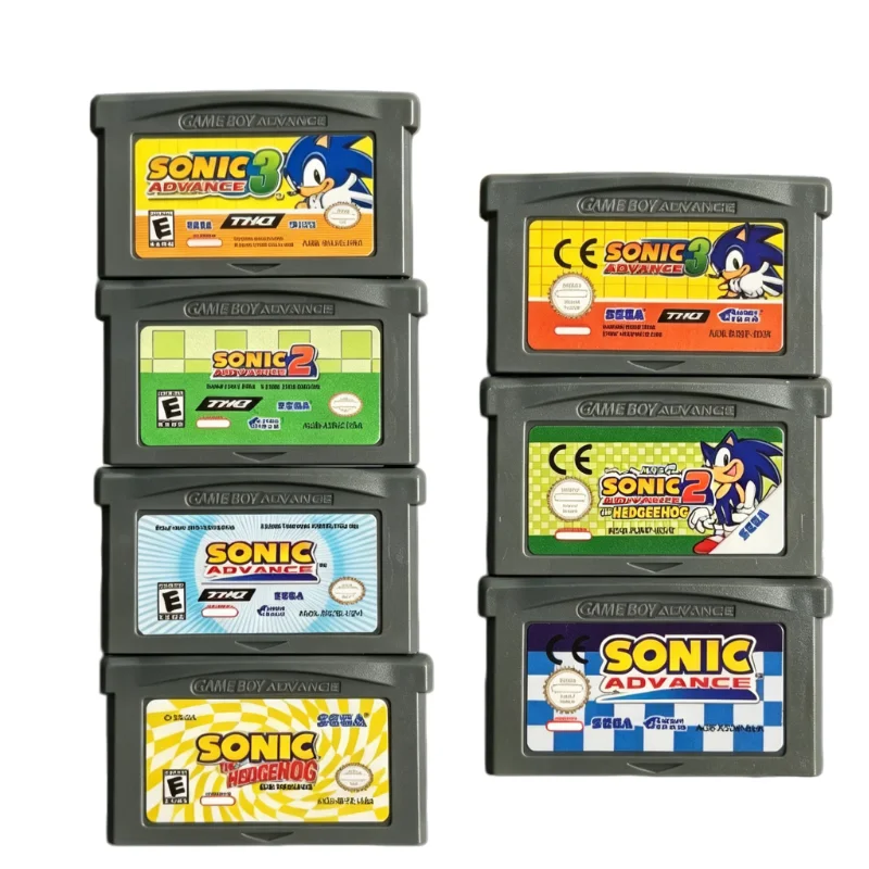 Sonic The Hedgehog GBA Spielmodul-Set Advance 1 2 3 Genesis Advance GBA SP Retro-Plattformer-Spielkarte für Fans-Sammlung – Detail 4