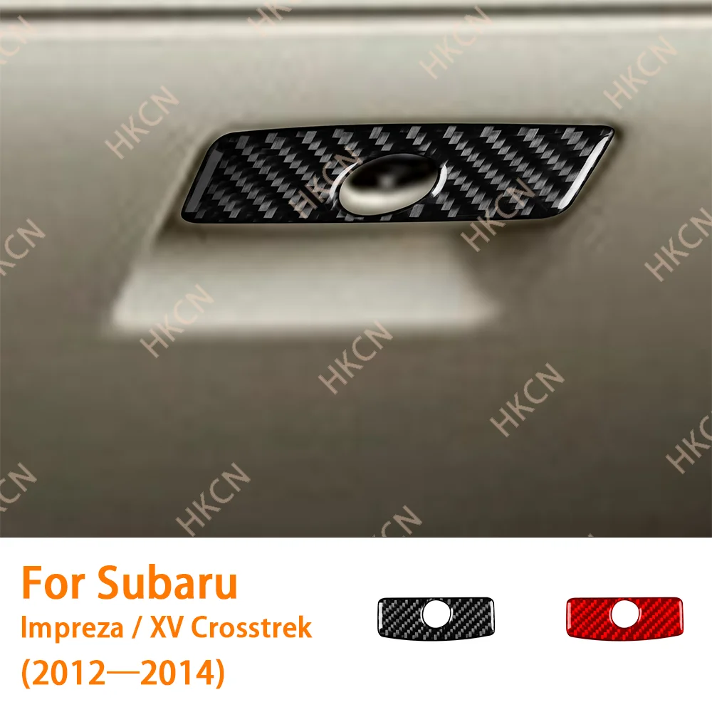 

Carbon Fiber Copilot Box Handle Panel Car Interior Accessories Cover Sticker For Subaru Impreza 2012—2016 XV Crosstrek 2013—2017