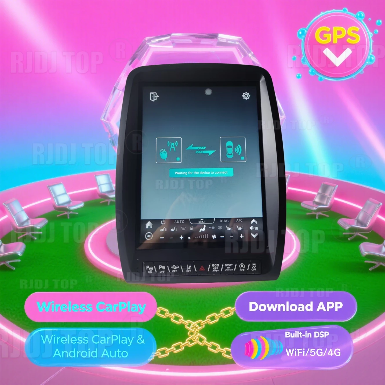 

For Dodge Durango 2011 2012-2020 Android Car Radio Touch Screen Auto Stereo Wireless Apple Carplay GPS Navigation Multimedia DSP