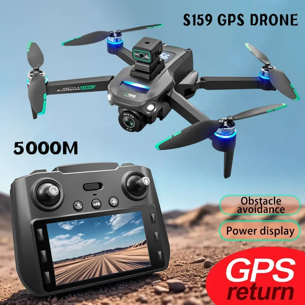 

2024 S159 GPS Drone Professional 8K Camera Aerial Photography with Screen Remote Control Send Memory Card FPV Dron RC Quadcopter