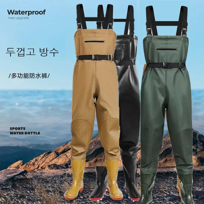 

Breathable Chest Waders for Fishing Farming Overalls Waterproof Dry Pants For Men Women One-piece Trousers Fishing Hunting