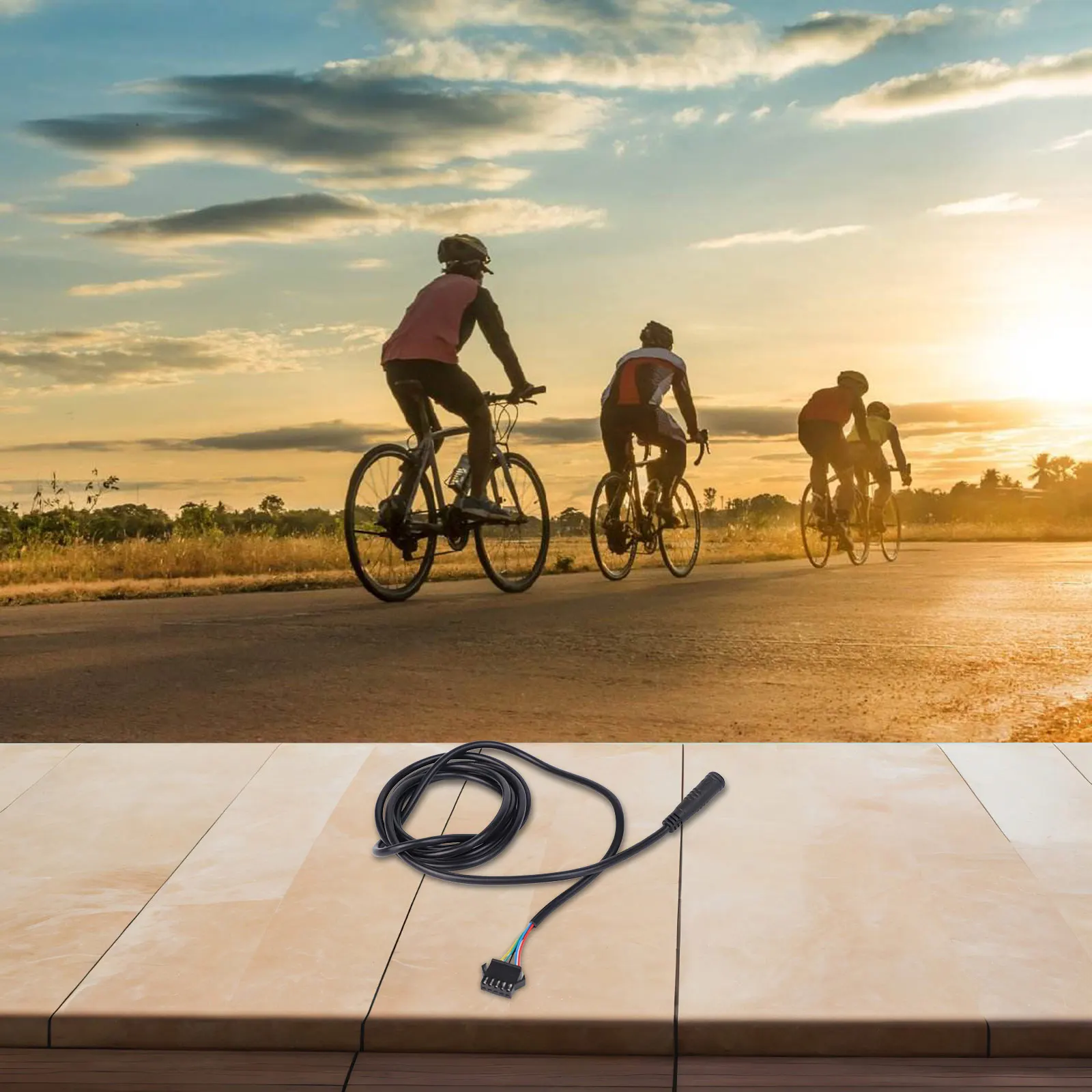 

Для дисплеев Ebike Водонепроницаемый кабель 5-контактный водонепроницаемый разъем Простота установки Хорошая совместимость для серии KT