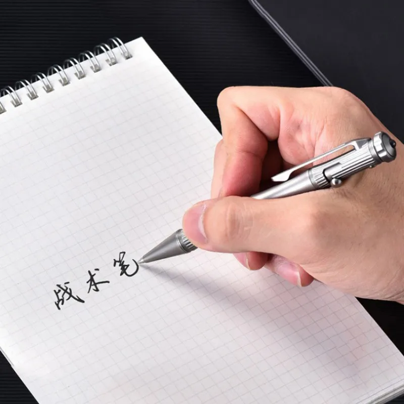 Titanium Alloy Tactical Pen G2 Signature Business Pen Emergency Survival Window Breaker Finger Rotate Decompression Gift Tool