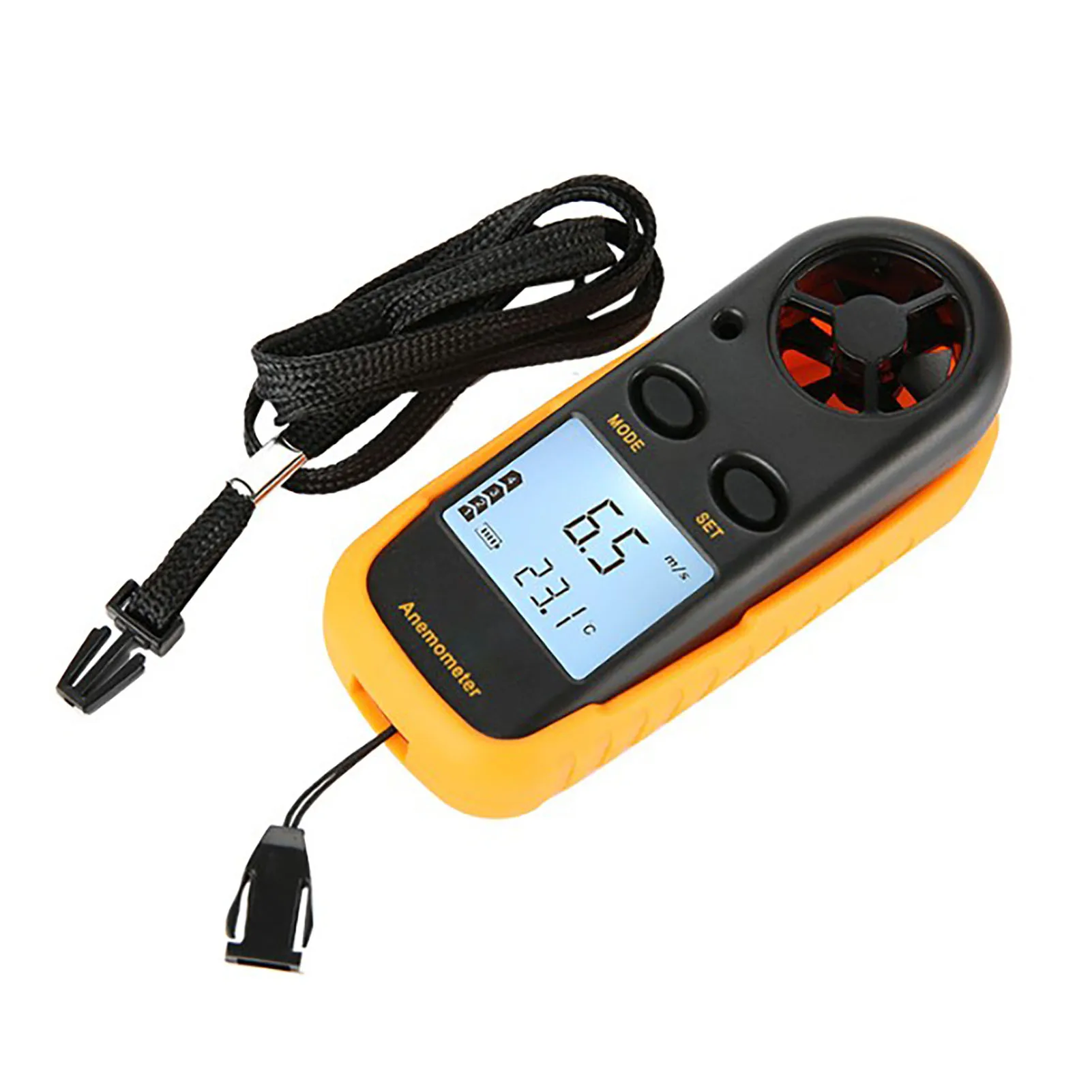 เครื่องวัดความเร็วลม Chill Tester Velocity Gauge เครื่องวัดความเร็วลมแบบดิจิตอลสําหรับอุตสาหกรรมการเกษตรเครื่องวัดความเร็วลมแบบดิจิตอล Wind Chill Tester
