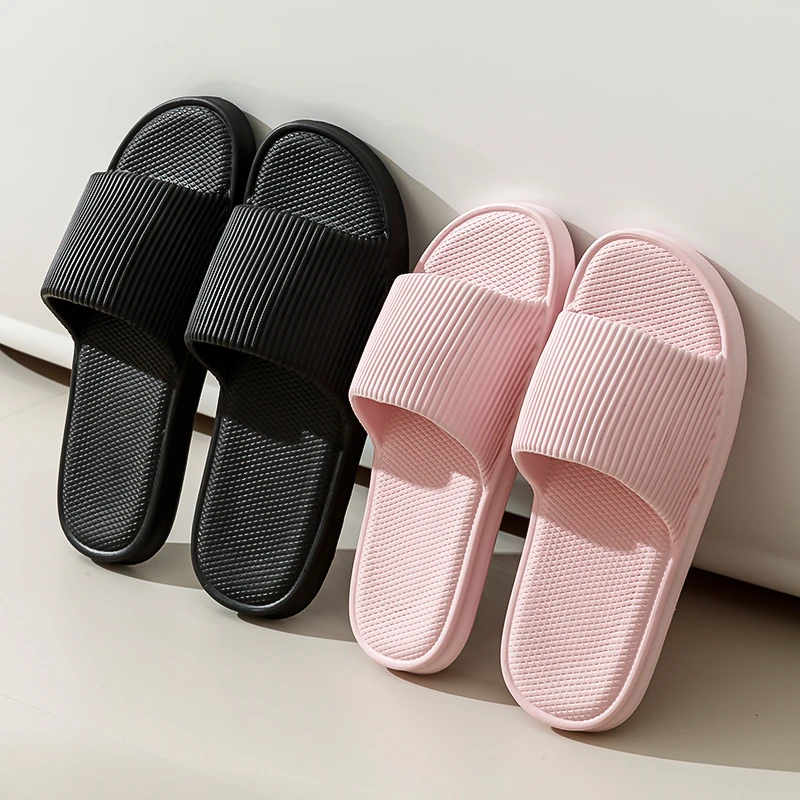 New Fashion Summer Couple Non-slip Soft Slides Lithe Comfort Platform Sandals Men Women Casual Slippers Ladies' Home Flip Flops