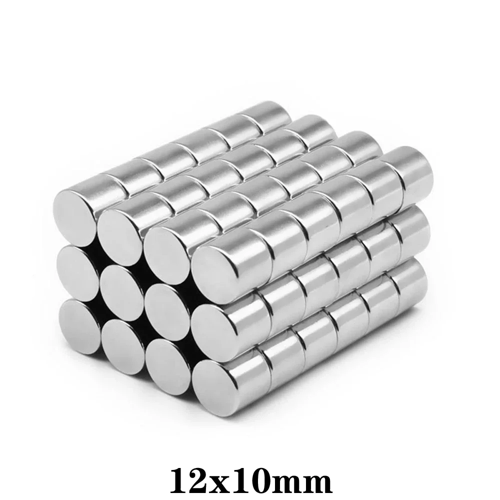 12x10 mm Super Powerful Strong Magnetic Magnets Permanent Neodymium Magnets 12x10mm Small Round Magnet 12*10