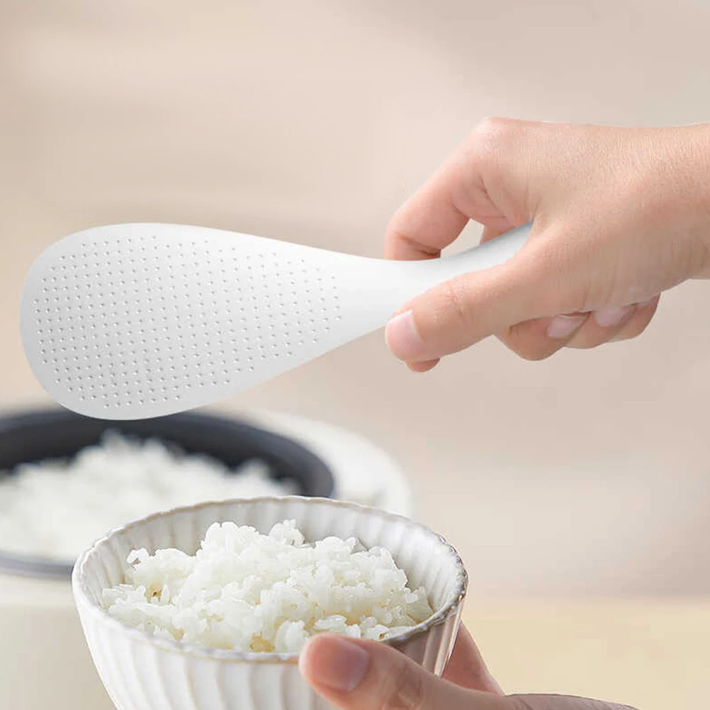 

3 Pcs Standing Rice Spoon Heat Resistant Non Stick Serving Spoon for Rice Cooker Kitchen Food Scoop PP Server Potato