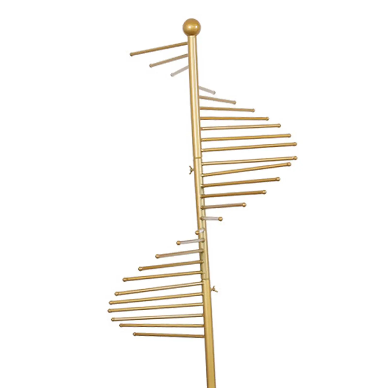 Scarf Display Rack Spiral Scarf Holder Novelty Multipurpose Organizer Shelf Floor Display Stand for Belts Ties Cloakroom Home view 3