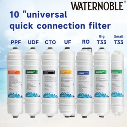 Waternoble 10 Inch Water Filter Replacement Activated Carbon Filter for Chlorine Removal Water Purification & Reverse Osmosis