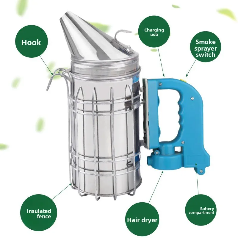 

Электрический дымарь для ульев 5В из нержавеющей стали с термостойкой ручкой, оборудование и принадлежности для пчеловодства