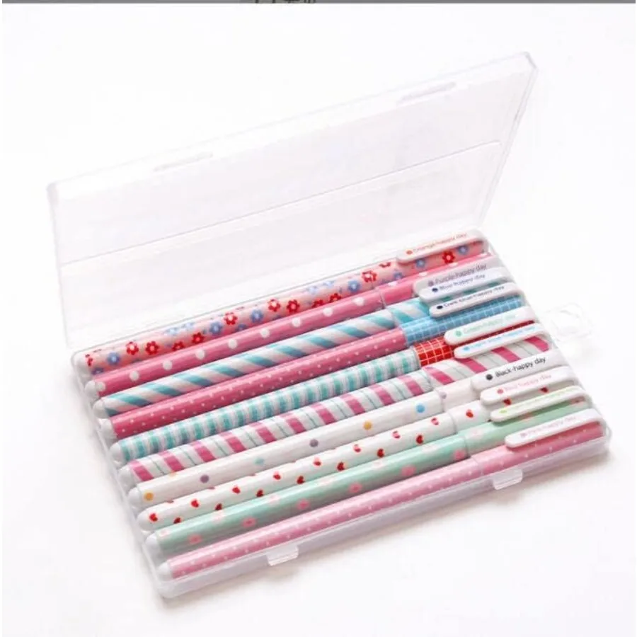 أقلام ملونة لطيفة أقلام حبر جل ملونة أقلام متعددة الألوان للكتابة على شكل كرة دوارة أقلام ذات نقطة دقيقة للطلاب المحملة #2