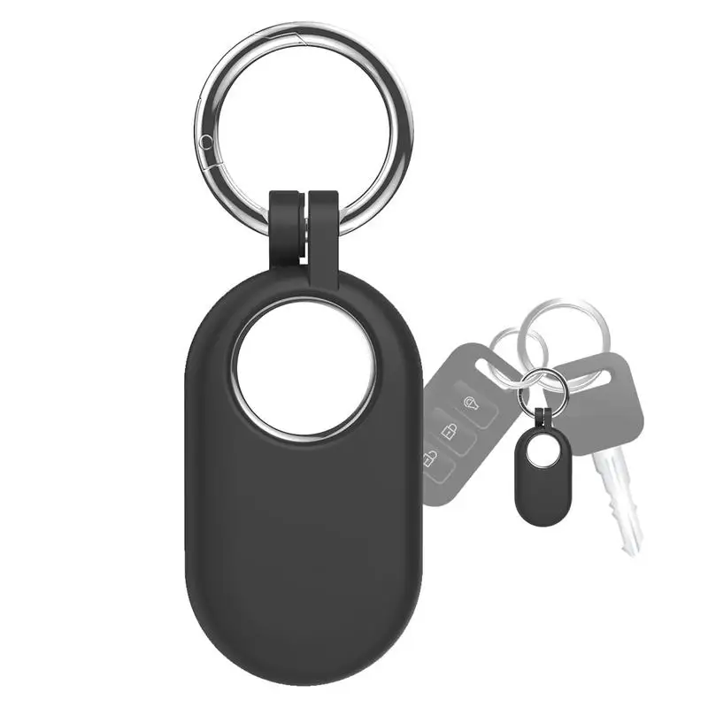 Silicone Case For Samsung Galax-y Smart Tag 2 Protection Cover Wear Resistant Keychain Anti-lost Smart Ring For Samsung Tag Case