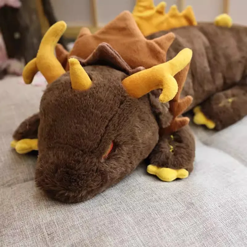 [Genuine] Game Genshin Impact Morax Dragon Plush Doll Pillows Anime Cosplay Props Accessories Cartoon Bolster Throw Pillow