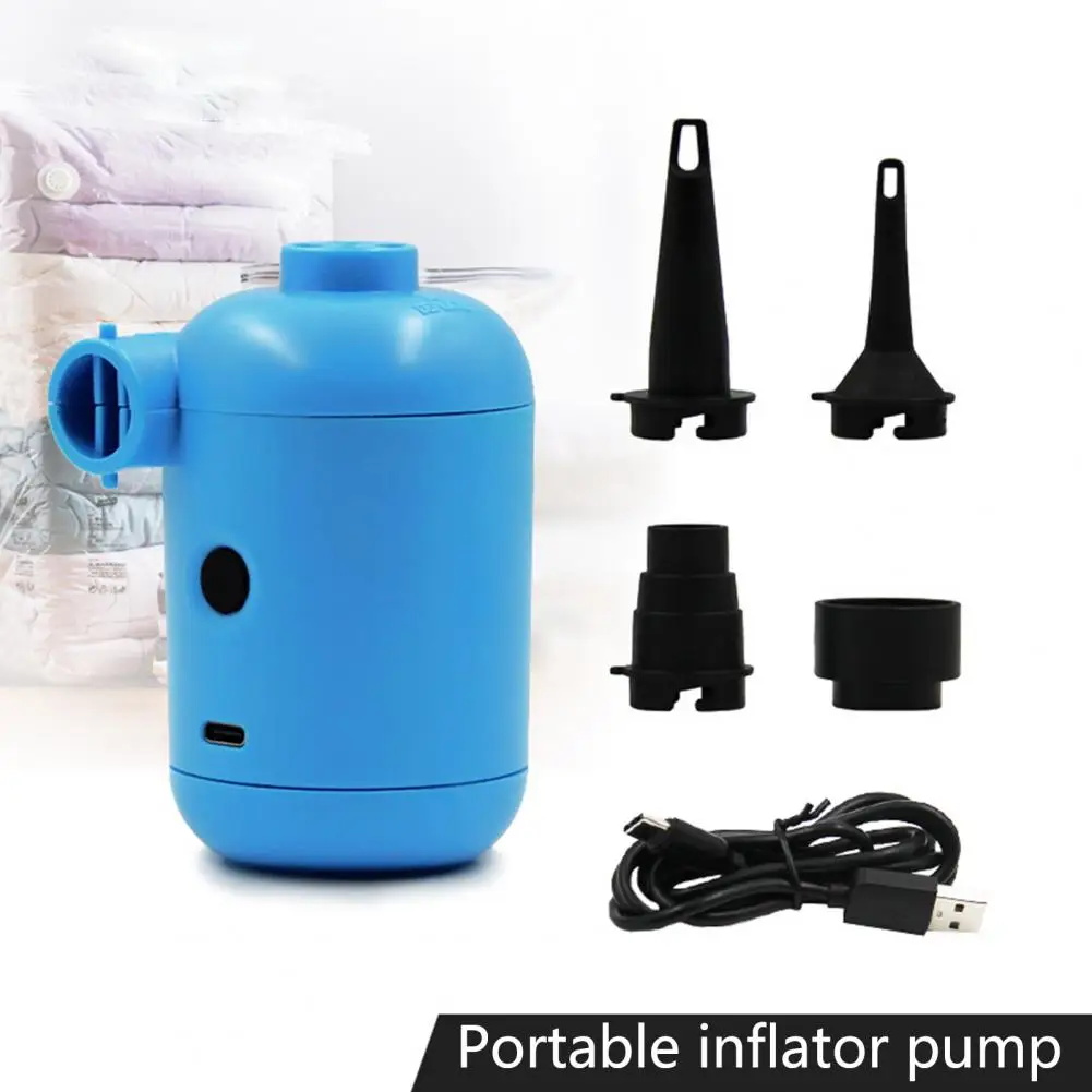 Inflator Pump Convenient Multi-functional Mini Floating Bed Inflatable Sofa Buoy USB Inflator Pump for Outdoor