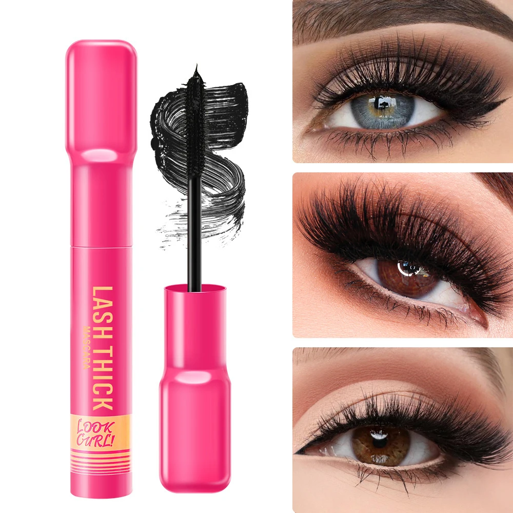Thick Curly Mascara Waterproof Non Smudging Slim Durable And Makeup Free Mascara Black Color Mascara