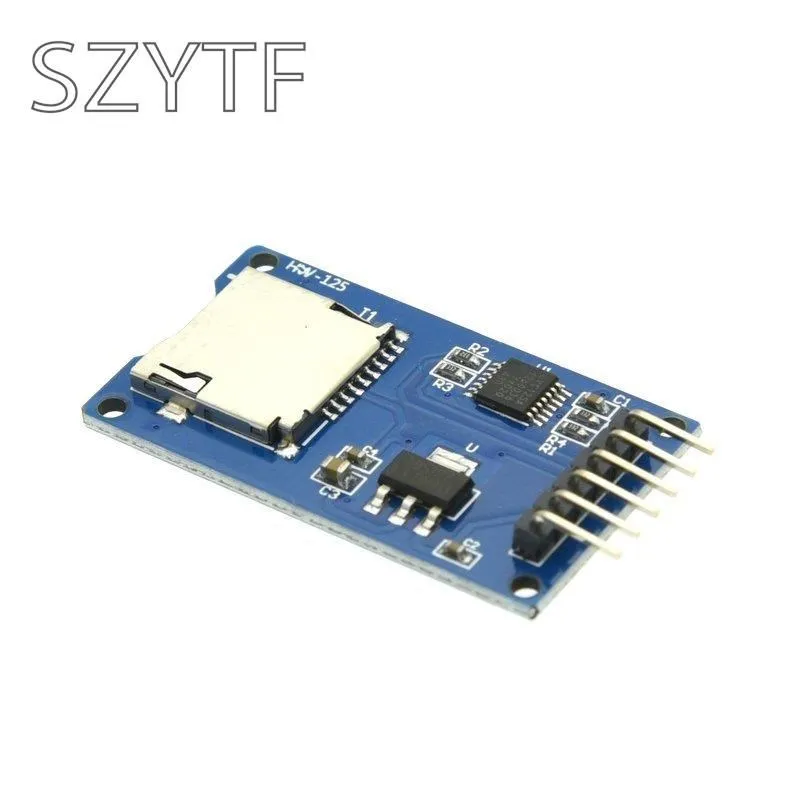 Micro SD Card & SDHC(high-speed card) Mini TF Card Reader Module Adapter SPI Interfaces with Level Converter Chip for Arduino