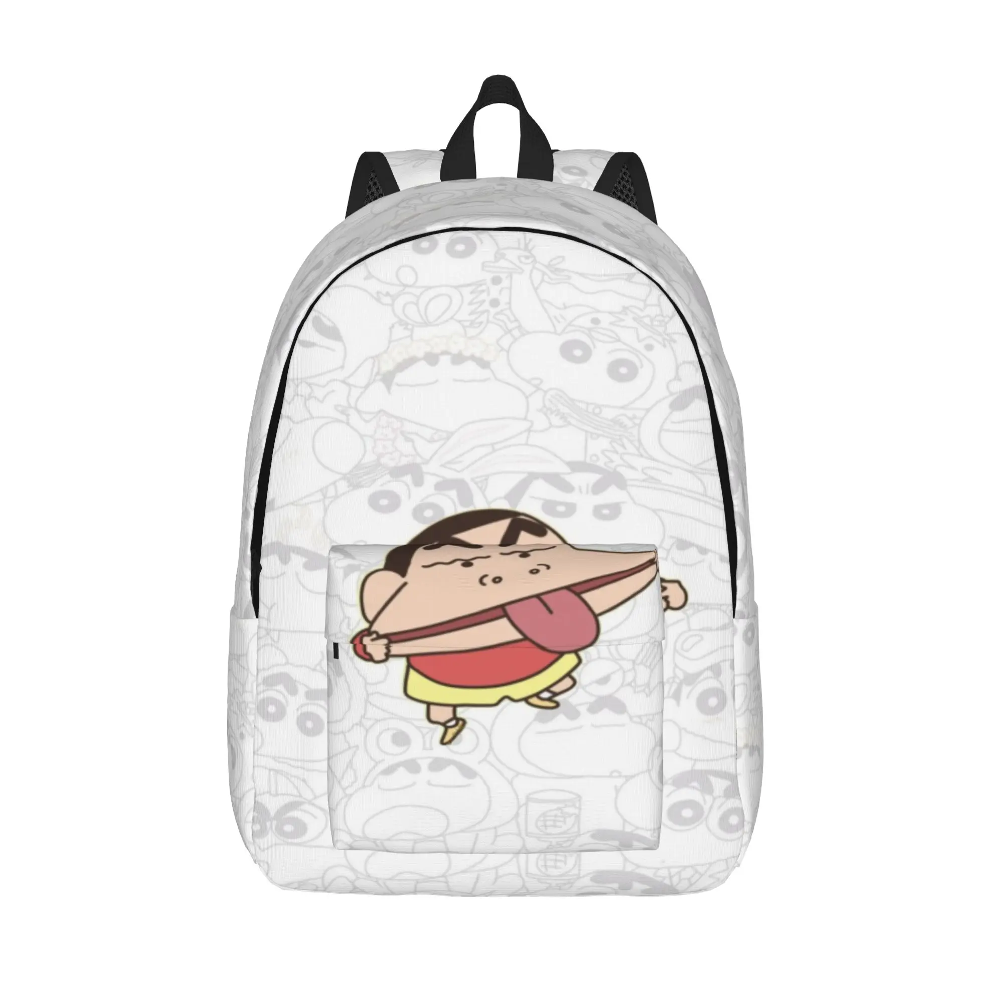 

Crayon Shin-chans Cartoon Anime Classical Backpack Outdoor High School Hiking Travel Daypack for Men Women College Canvas Bags