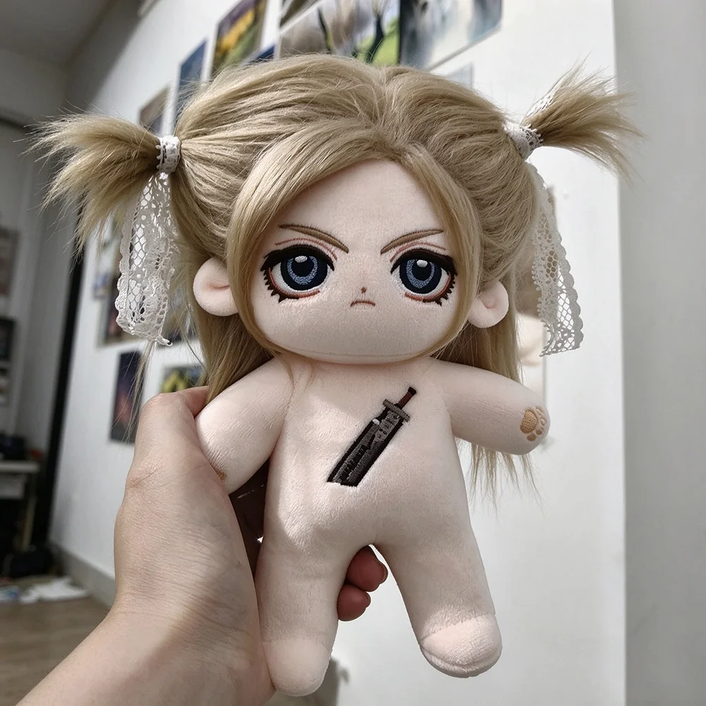 Game Cloud Strife Cosplay Doll Cartoon Plush Stuffed Cotton Doll Adult Collection Room Decoration