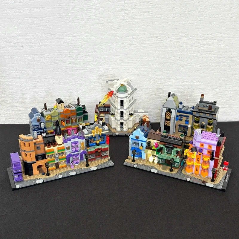 2750 個クリエイティブマジックアレイウィザーディングショップビルディングブロックストリートビューアーキテクチャモデル組み立てるレンガのおもちゃギフト子供大人のための