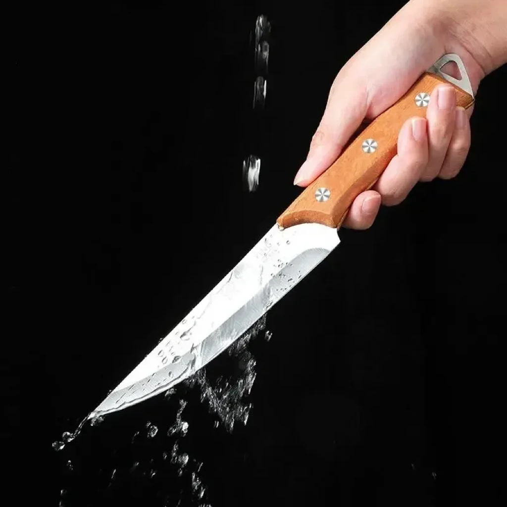 High-quality stainless steel kitchen knives kitchen accessory knives, fruit knives with knife covers sharp for chefs to cut meat