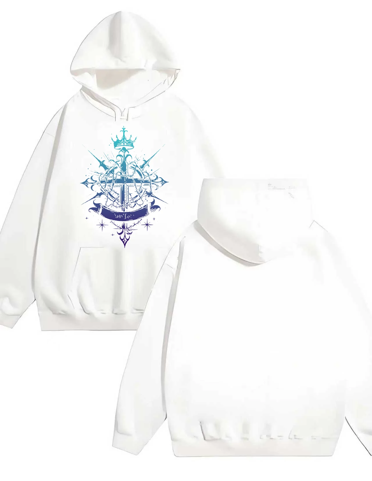 

Новая мужская и женская модная свободная толстовка с капюшоном объемом 330 г. с фиолетовым и синим ледяным и снежным принтом.