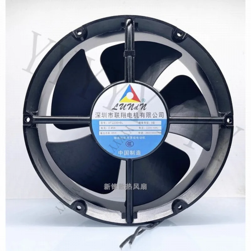 

Y+Lianxiang Motor Fan AF2206HBL 220V 0.45A 22CM 65W Axial Fan