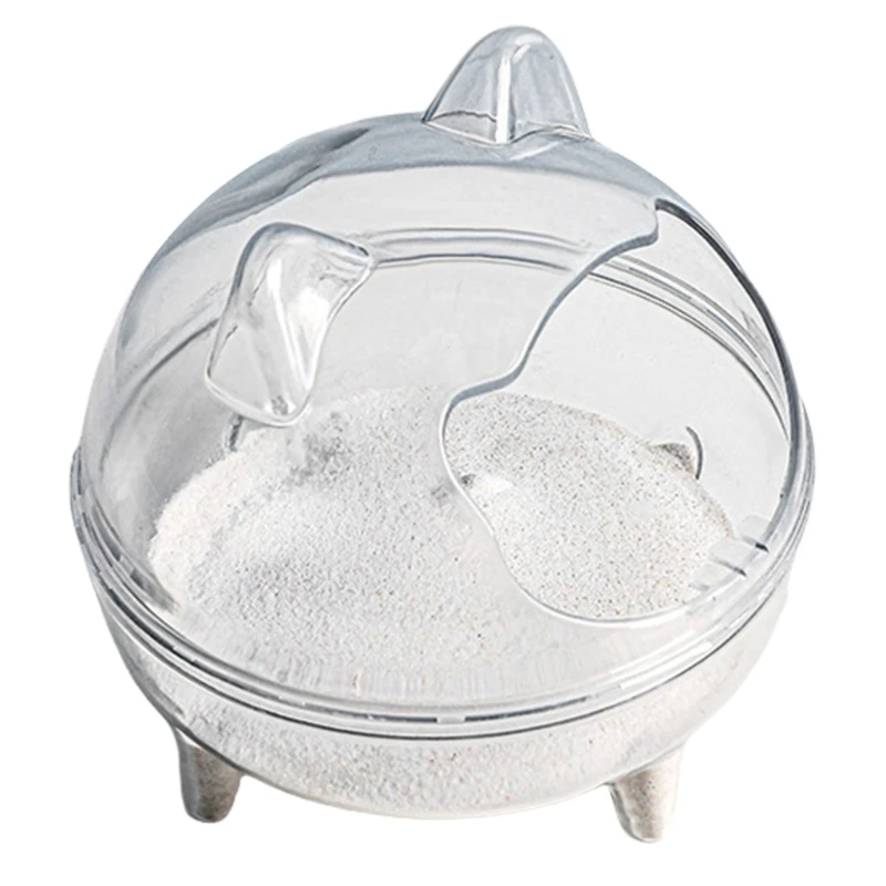 ทำความสะอาดอ่างอาบทรายสัตว์ขนาดเล็กสำหรับเม่นแฮมสเตอร์และ Gerbil Hygiene Dropship ได้อย่างง่ายดาย