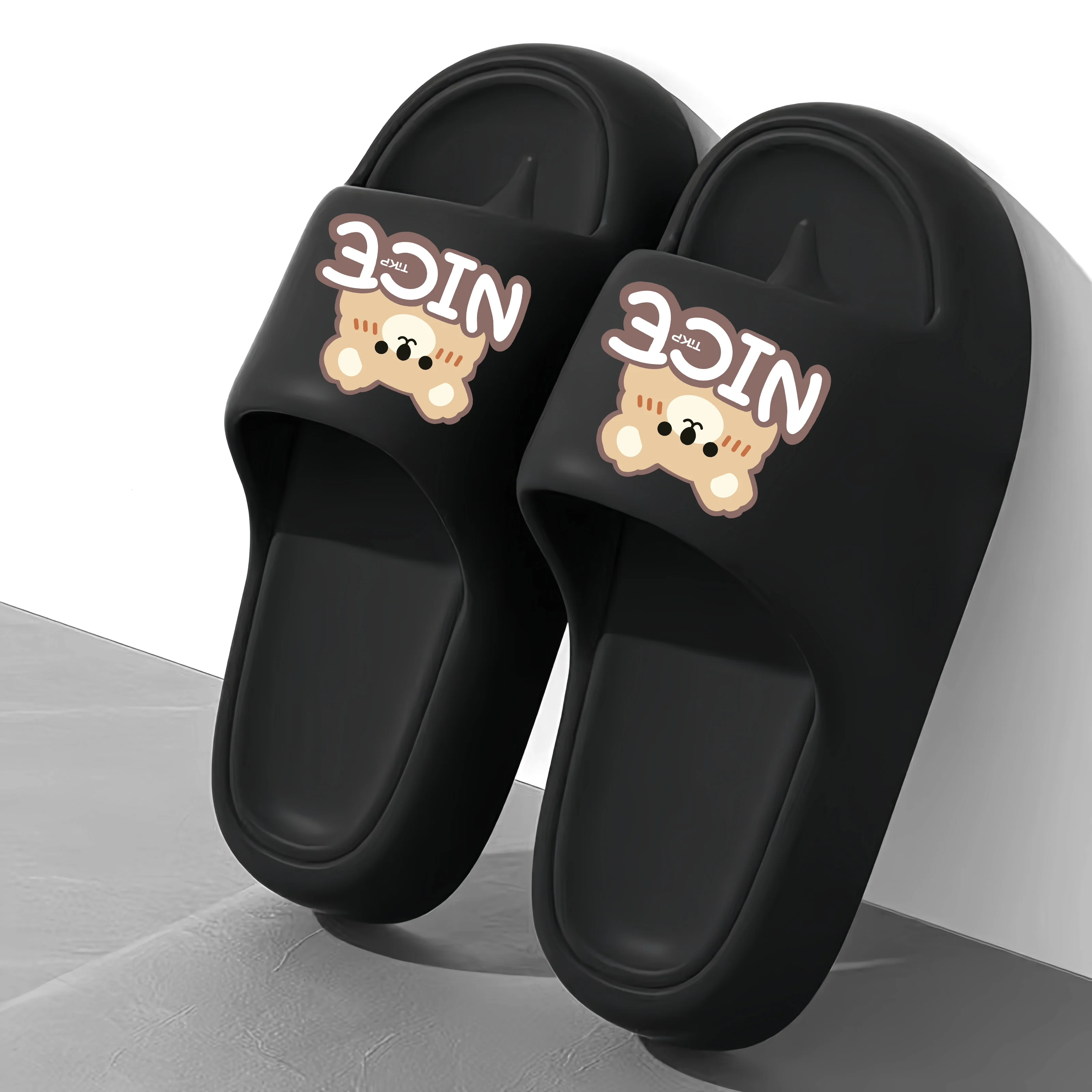 Fashionable Couple-Style Portable Eva Slippers, Soft and Comfortable Non-Slip Women's Sandals, Suitable for Spring and Summer Indoor and Outdoor Beach Vacations and Shower Use