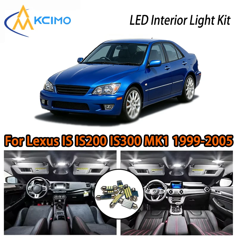 

For Lexus IS IS200 IS300 MK1 1999-2005 LED Interior Lights, Super Bright , Easy Install Two Colors White Ice Blue