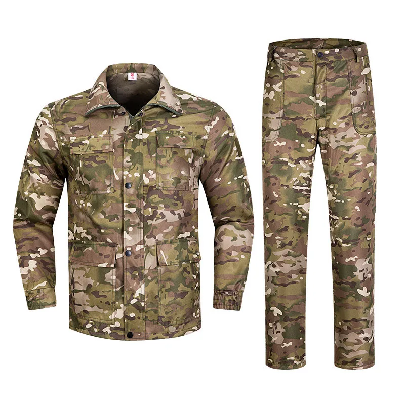 

Camouflage Tactical BDU Set Men Multicam Camo Airsoft Training Clothing Work Combat Uniform Suit Hunting Clothes