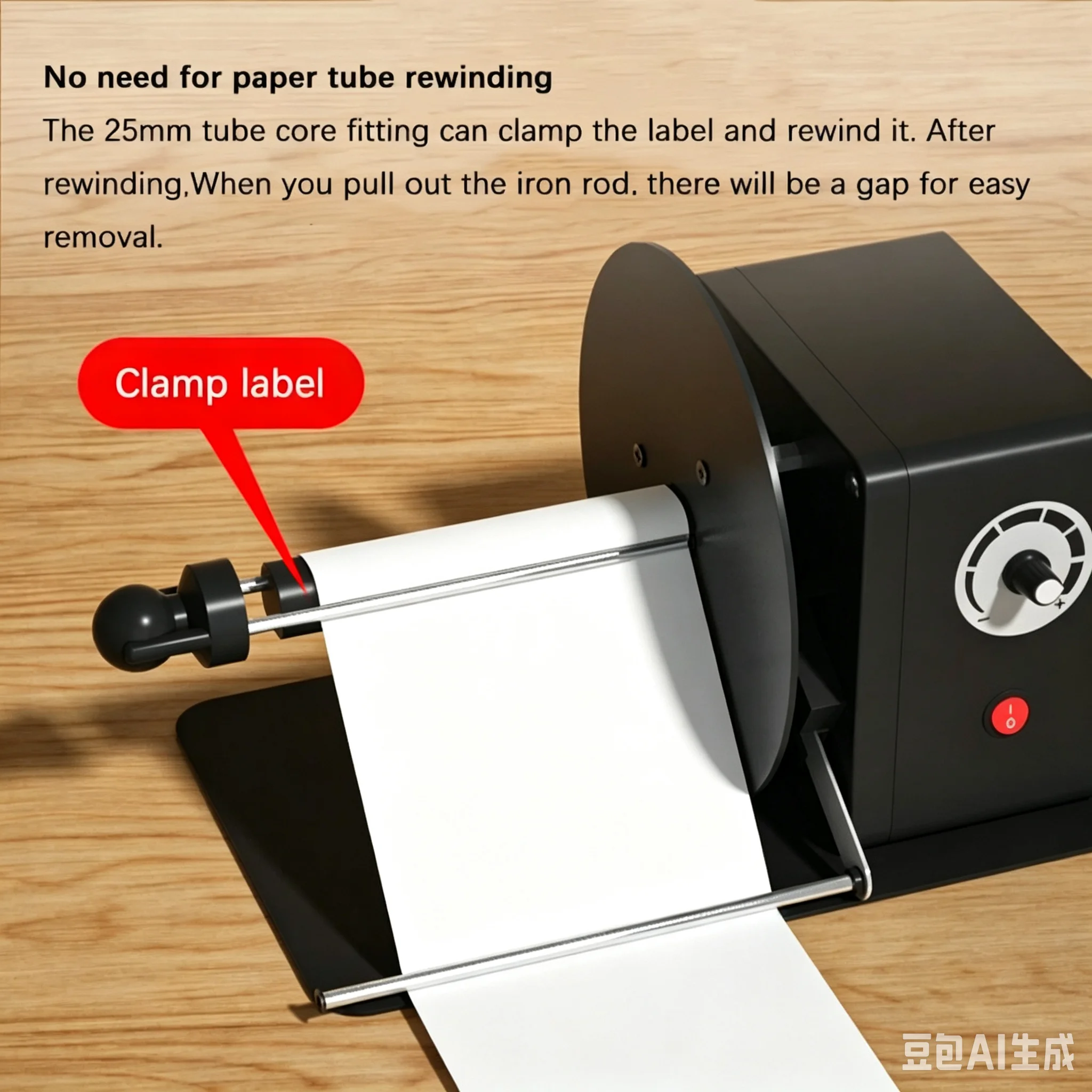 Mini Desktop Label Rewinder Automatic Paper Machine Industrial Labeling Machine Strip Washable Label Paper Replacement Part