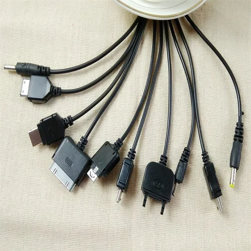Универсальный многоконтактный 10 в 1, многофункциональный USB-кабель для передачи данных, USB-адаптер, шнур для передачи данных, зарядное устройство