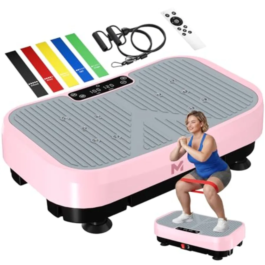 

Vibration Plate Exercise Machine for Lymphatic Drainage Steel Frame with Black Matte Finish 120 Speed Levels 440 lbs Capacity I