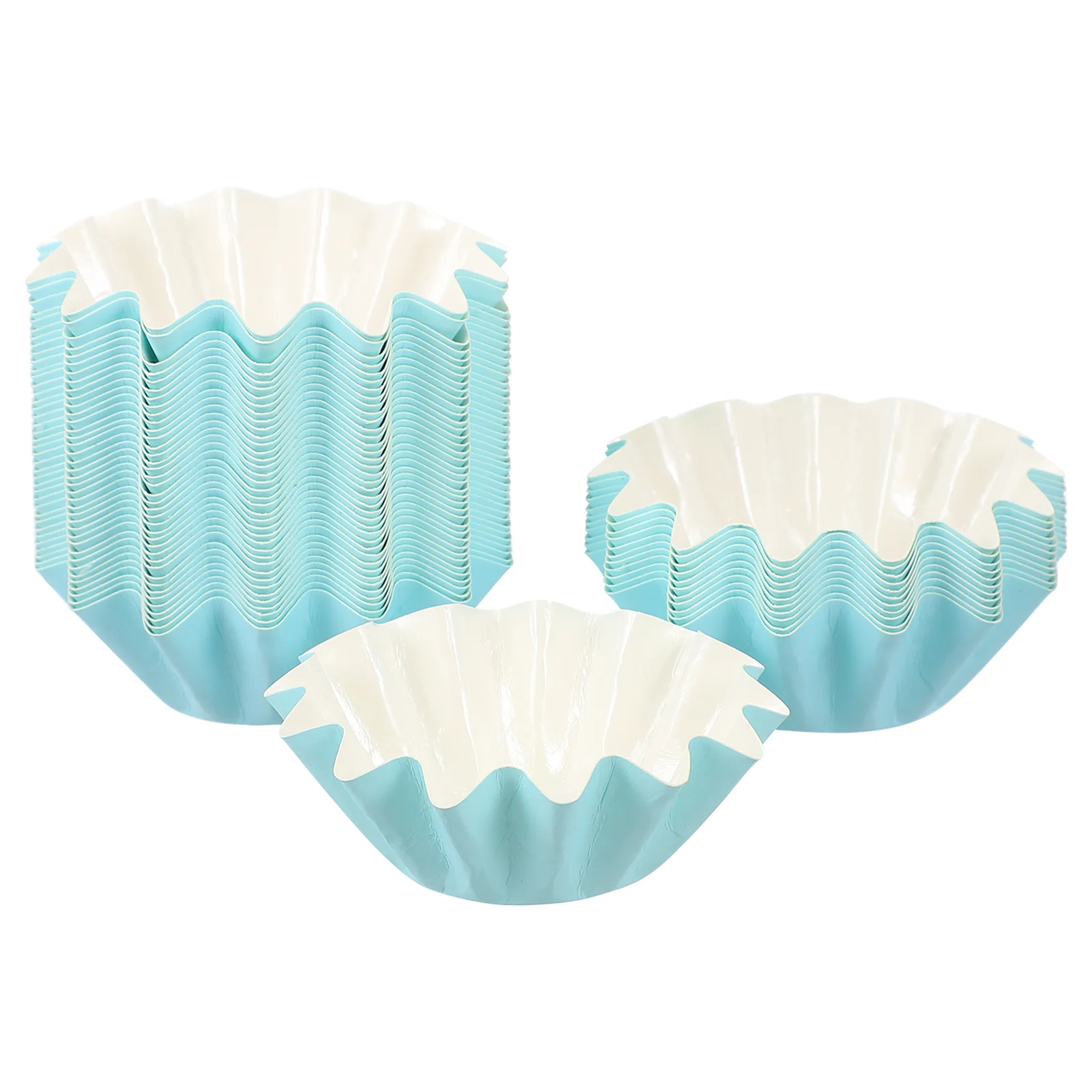 50 Pcs Wax Paper Cups Warming Tray Melt Heat Liners Warmer Mint Aromatherapy Pet Coated Heating Trays