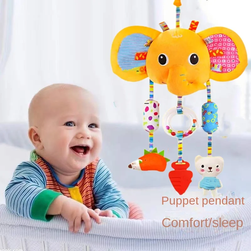 Baby Toys 0-1 Years Old Infant Comfort Bed Bell Baby Stroller Pendant Safety Seat Car Rocker