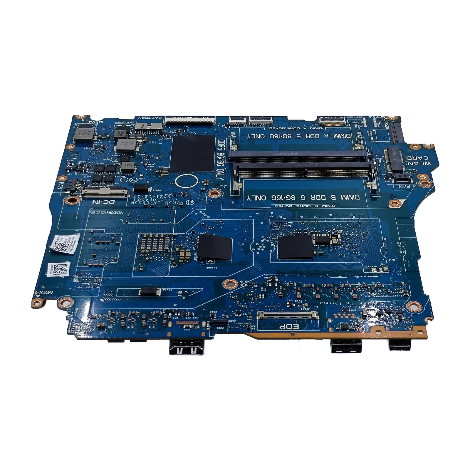 

LA-L655P For Dell G15 5520 Laptop Motherboard With i5-12500H i7-12700H CPU GN20-P1-A1 4GB RTX3050Ti GPU