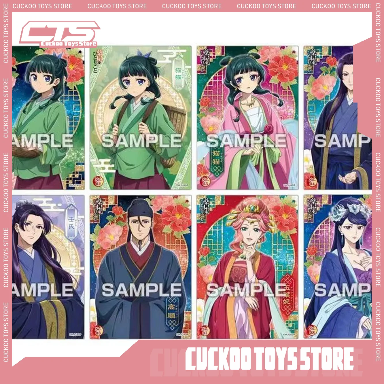 Asli The Apothecary Diaries Tokoh Anime Tas Buta Gambar MaoMao Kartu Transparan Kantong Buta Hadiah Mainan Koleksi Kustom