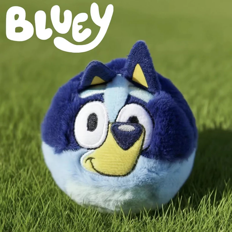 Kawaii Bluey Plush Ball Toy Soft Stuffed Squishy Ball for Kids or Pets Dopamine Interactive Dog Toys Cartoon Anime Perfect Gifts