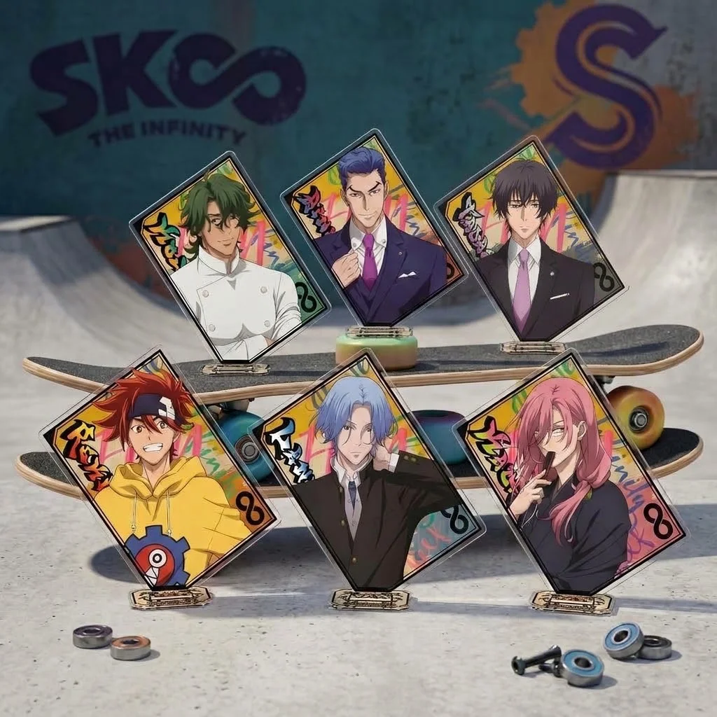 Anime SK8 the Infinity Acrylic Stand Keychain 15CM Reki Kyan Langa Hasegawa Kaoru Sakurayashiki Desktop Ornament Fan Collection