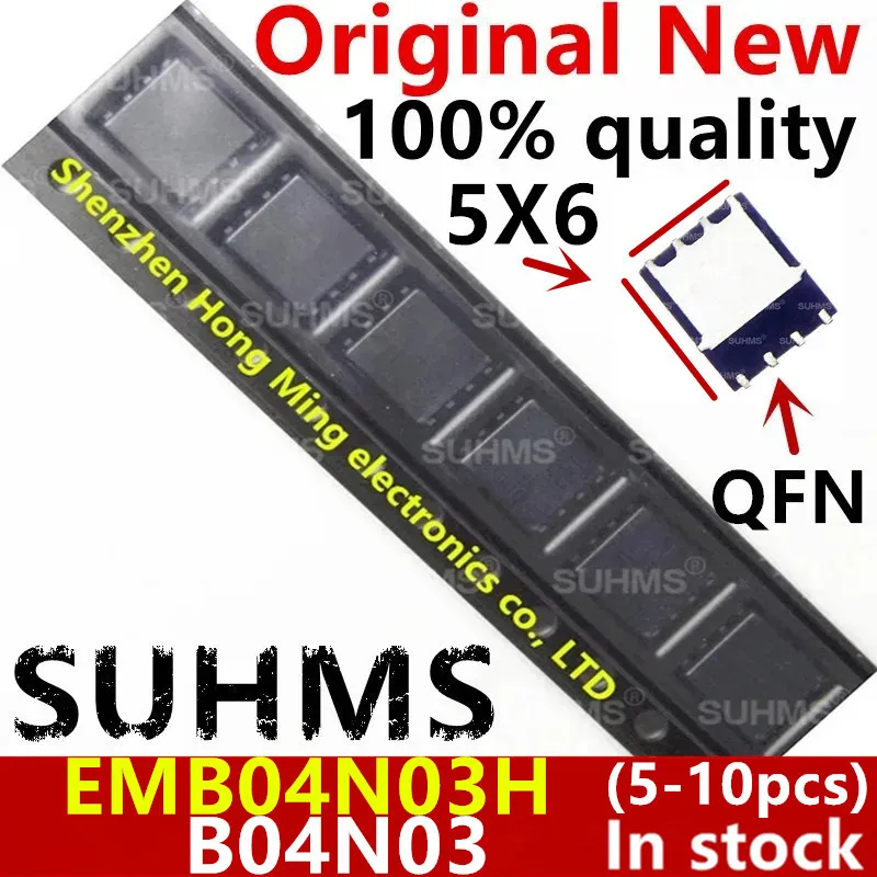 EMB04N03H EMB04N03 B04N03 QFN-8, 100% Novo, 5-10 Pcs