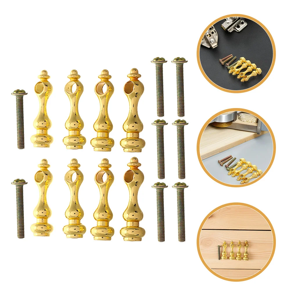 

16Pcs Furniture Hardware Metal Post Caps Glass Railings Balusters for Cabinet Wine Rack Stability Easy Install DIY