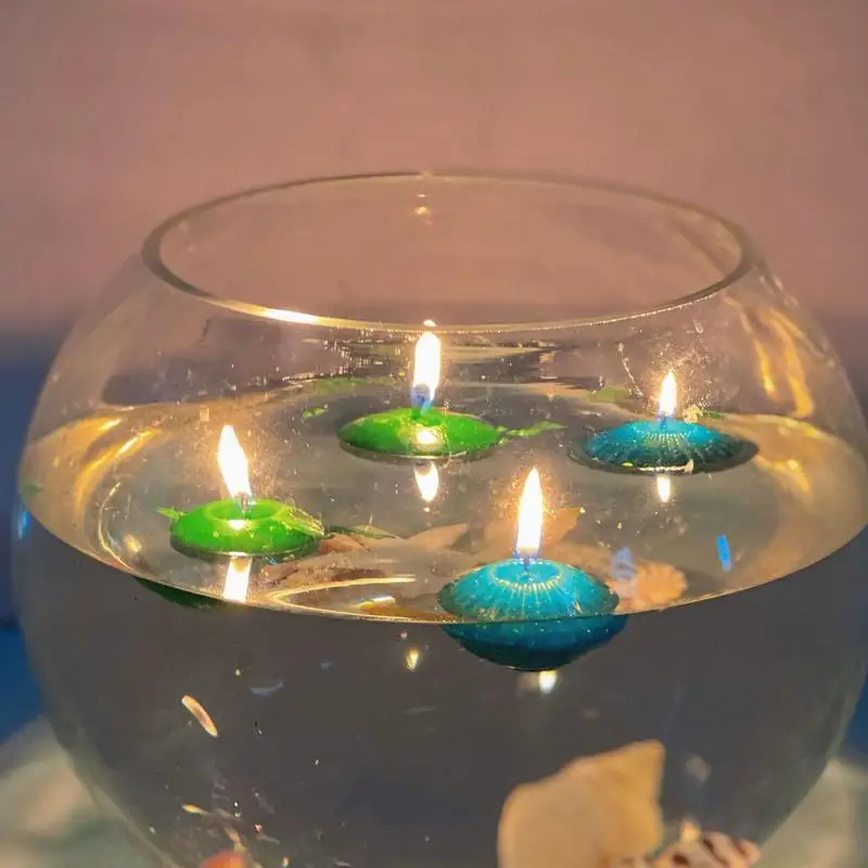 Moldes de velas flotantes de plástico hechos a mano, esféricos flotantes en el agua, Día de San Valentín, boda, decoración romántica de fiesta de comunión